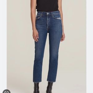 Agolde Riley Crop in Pastime